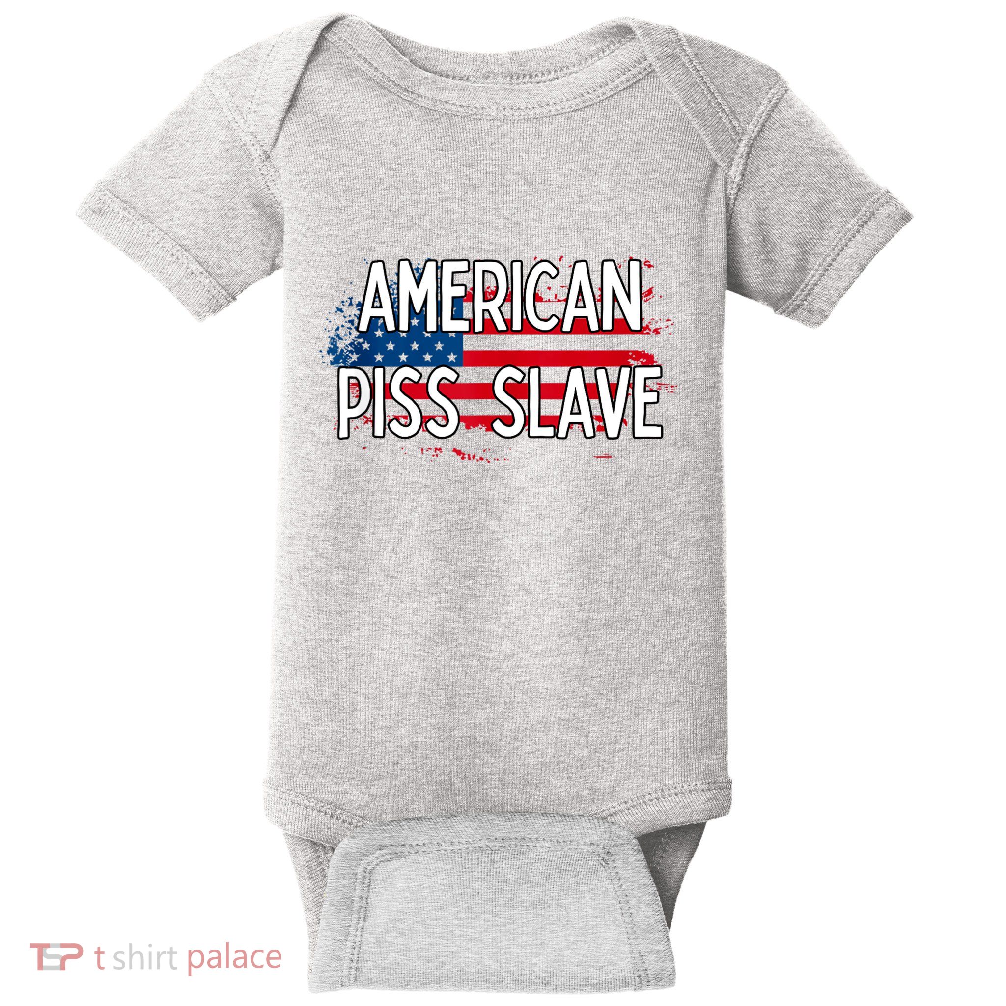 American Piss Slave Sexy Usa Flag Baby Bodysuit
