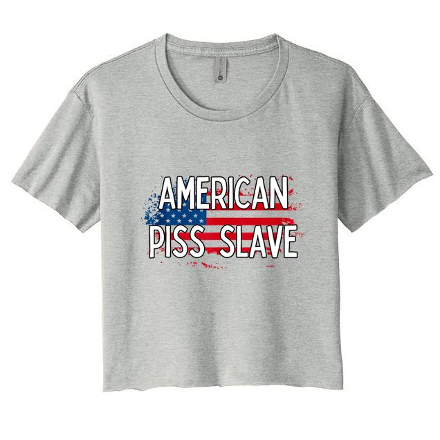American Piss Slave Sexy Usa Flag Crop Top