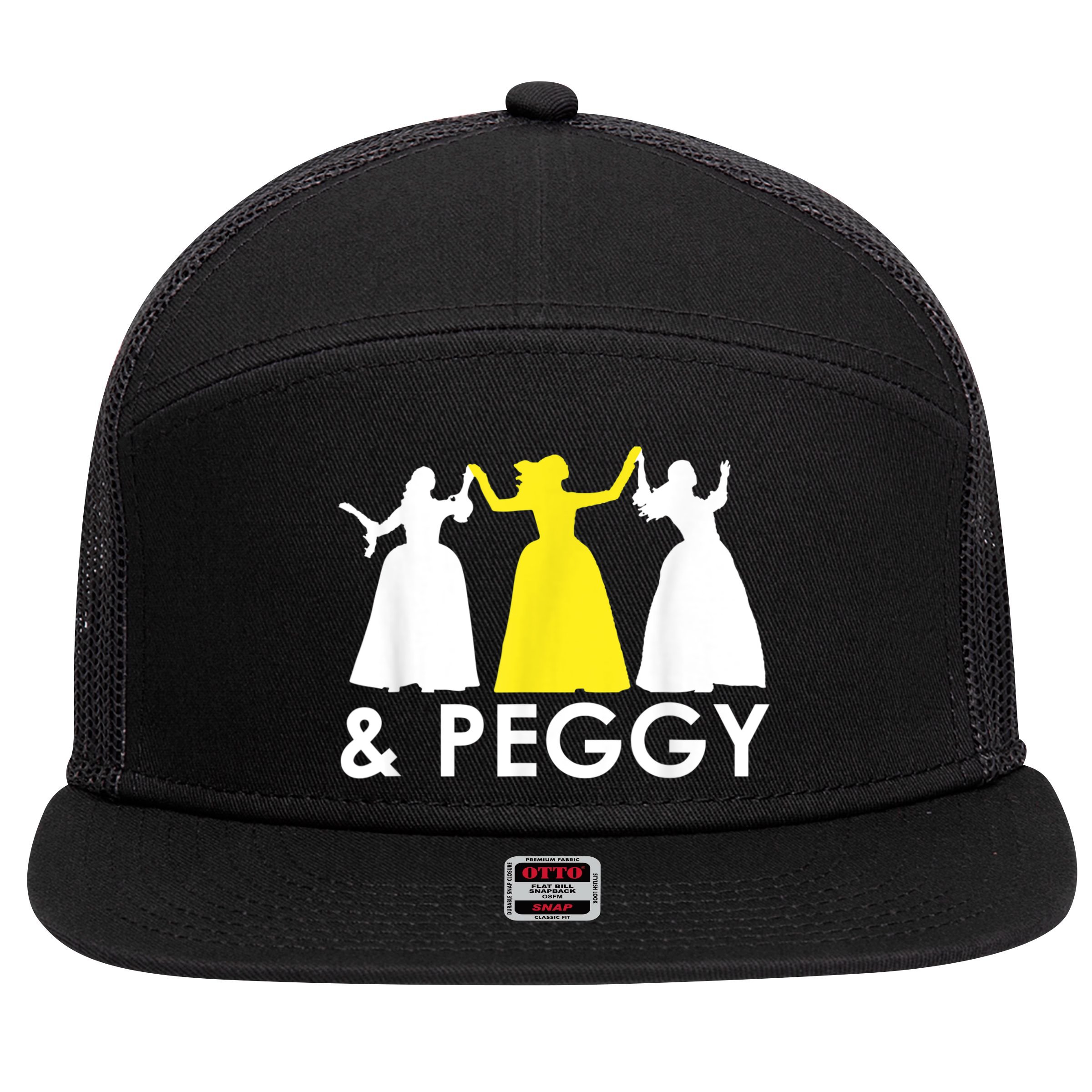 And Peggy Schuyler Sisters 7 Panel Mesh Trucker Snapback Hat