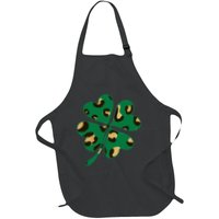 Animal Print St Patricks Day Clover Apron