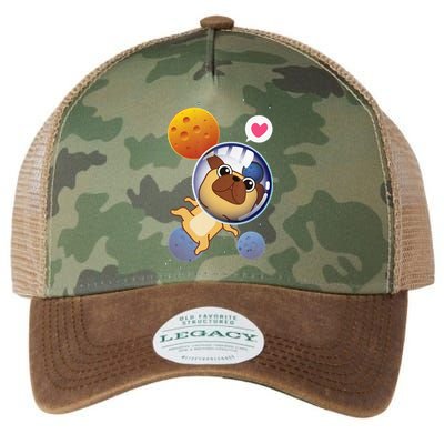 Astronaut Pug Space Galaxy Kawaii Dog Legacy Tie Dye Trucker Hat
