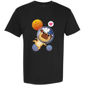 Astronaut Pug Space Galaxy Kawaii Dog Garment-Dyed Heavyweight T-Shirt