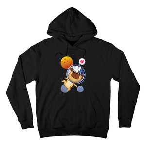 Astronaut Pug Space Galaxy Kawaii Dog Hoodie