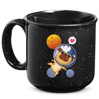 Astronaut Pug Space Galaxy Kawaii Dog 15oz Campfire Ceramic Mug
