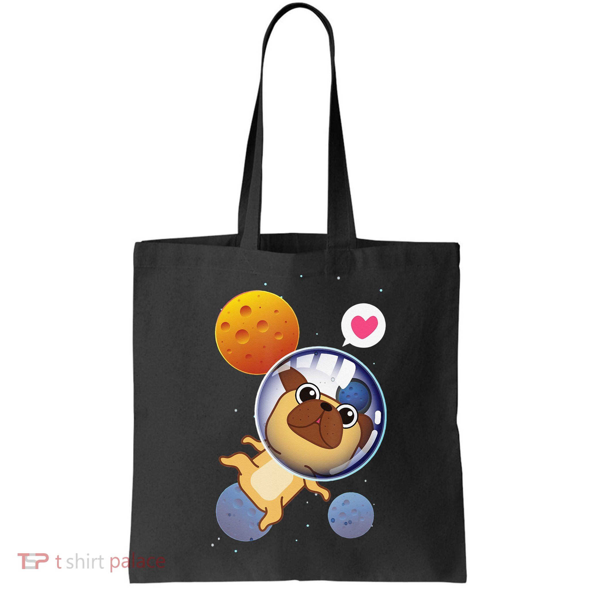 Astronaut Pug Space Galaxy Kawaii Dog Bag