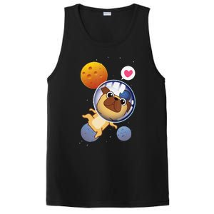 Astronaut Pug Space Galaxy Kawaii Dog PosiCharge Competitor Tank