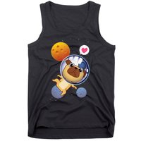 Astronaut Pug Space Galaxy Kawaii Dog Tank Top