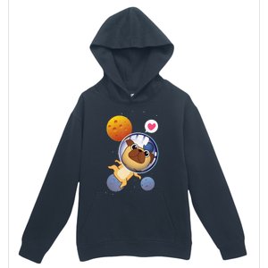 Astronaut Pug Space Galaxy Kawaii Dog Urban Pullover Hoodie