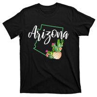 Arizona Pride State Map Cactus Vintage Arizona T-Shirt