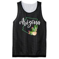 Arizona Pride State Map Cactus Vintage Arizona Mesh Reversible Basketball Jersey Tank