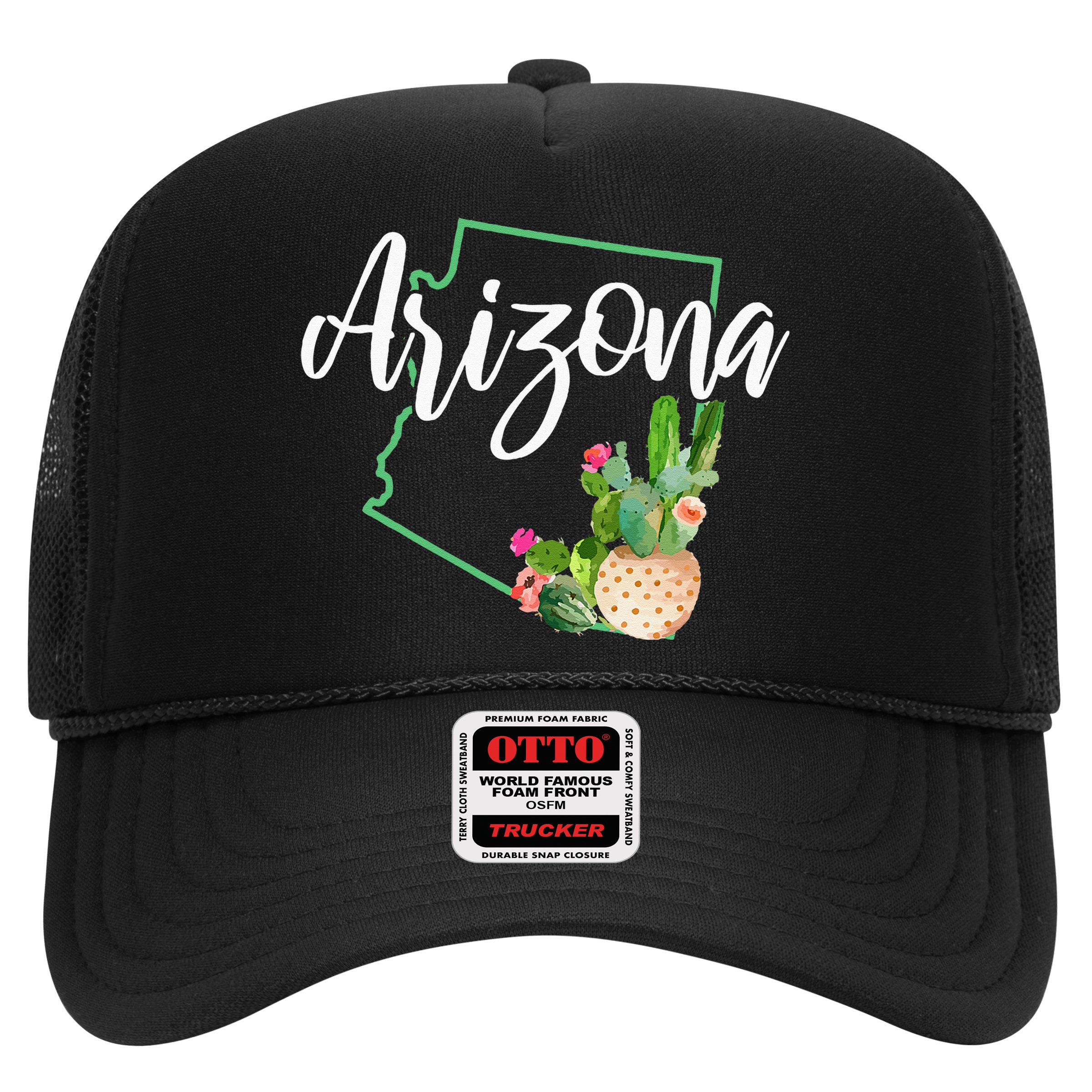 Arizona Pride State Map Cactus Vintage Arizona Hat