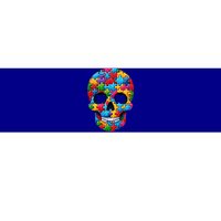 Autism Puzzle Skull Artistic Autism Awareness Support Gift Bumper Sticker