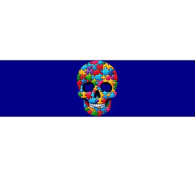 Autism Puzzle Skull Artistic Autism Awareness Support Gift Bumper Sticker