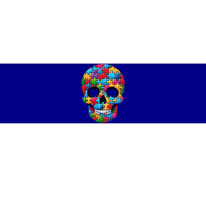 Autism Puzzle Skull Artistic Autism Awareness Support Gift Bumper Sticker