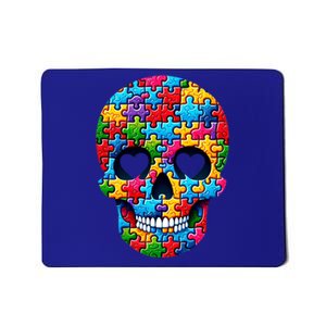 Autism Puzzle Skull Artistic Autism Awareness Support Gift Mousepad