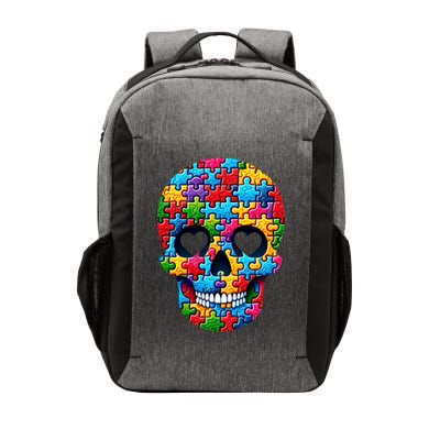 Autism Puzzle Skull Artistic Autism Awareness Support Gift Vector Backpack