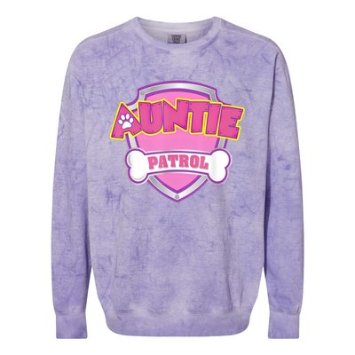 Auntie Patrol Shirt | Dog Mom Colorblast Crewneck Sweatshirt