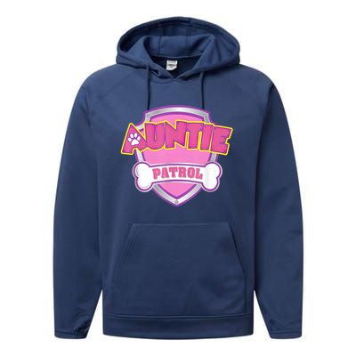 Auntie Patrol Shirt | Dog Mom Performance Fleece Hoodie