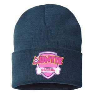 Auntie Patrol Shirt | Dog Mom Sustainable Knit Beanie