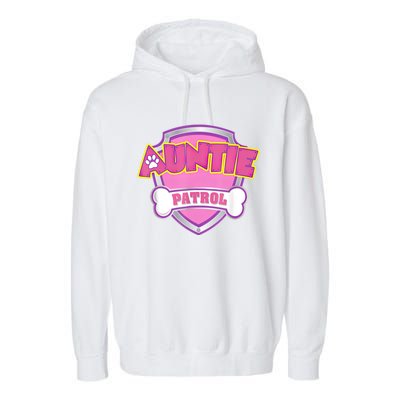 Auntie Patrol Shirt | Dog Mom Garment-Dyed Fleece Hoodie