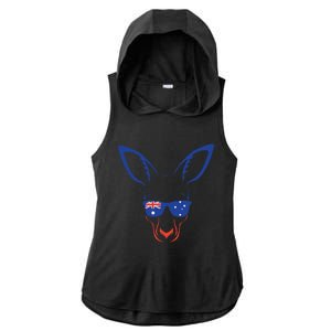 Australia Patriotic Symbol 26 January Australian Flag Ladies PosiCharge Tri-Blend Wicking Draft Hoodie Tank