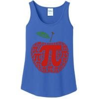 Apple Pi Symbol Pi Day 3/14 Teacher Math Nerd Geek Word Art Meaningful Gift Ladies Essential Tank