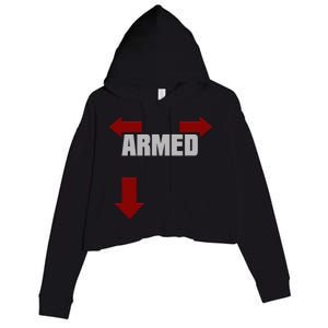 Armed Pro Second Adt Pro 2a Crop Fleece Hoodie