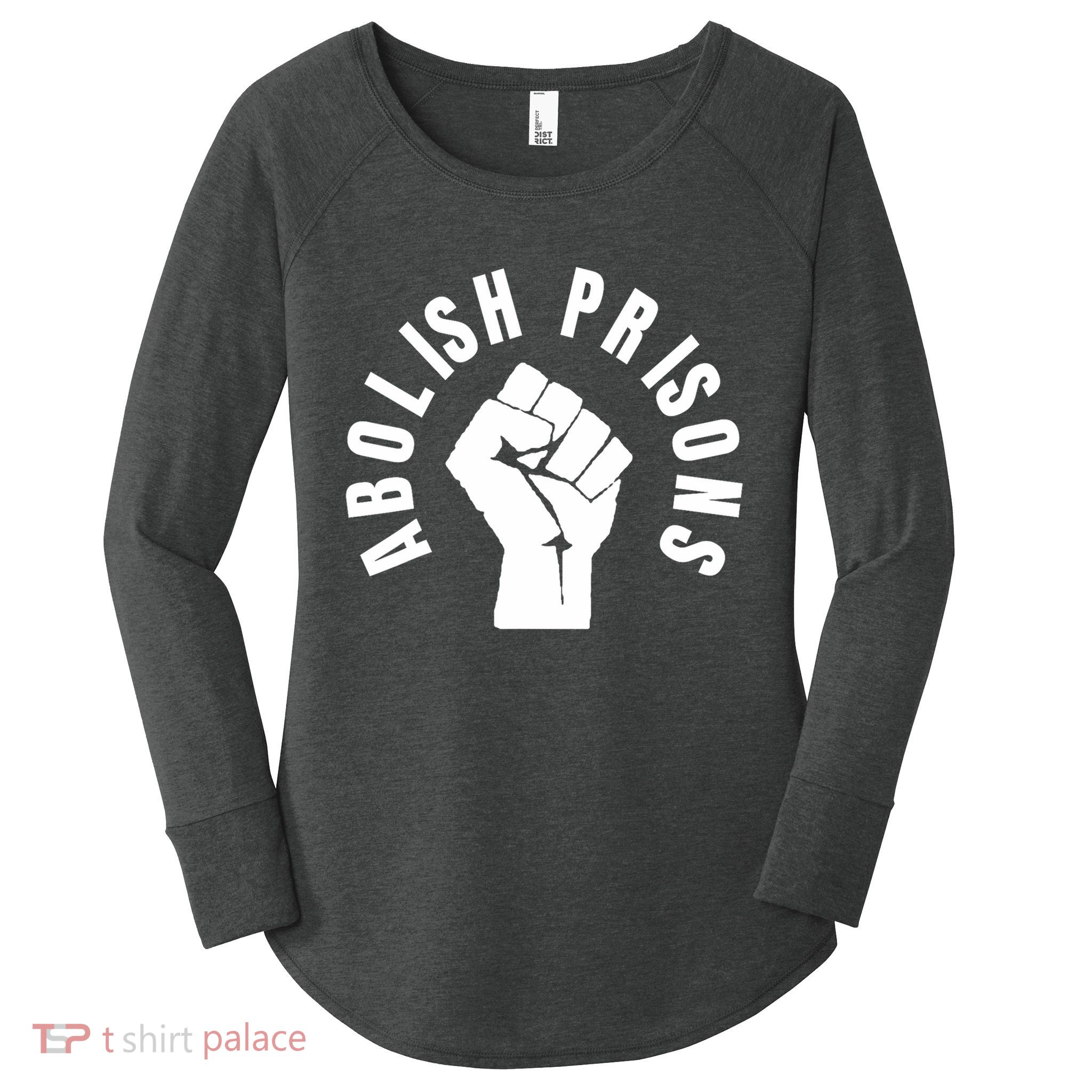 Abolish Prisons S Protest Social Justice  Women's Perfect Tri Tunic Long Sleeve Shirt
