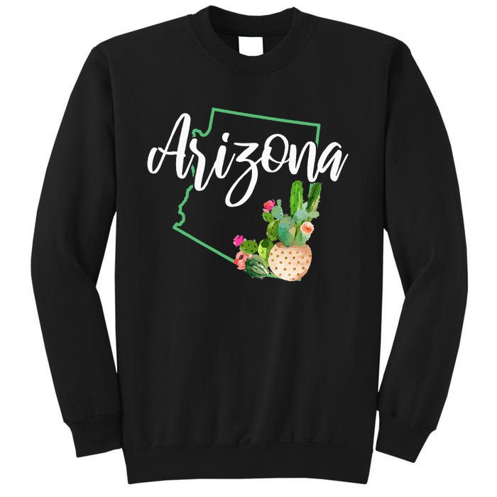 Arizona Pride State Map Cactus Vintage Arizona Sweatshirt