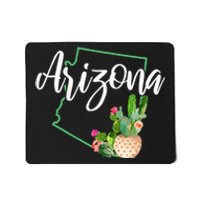 Arizona Pride State Map Cactus Vintage Arizona Mousepad