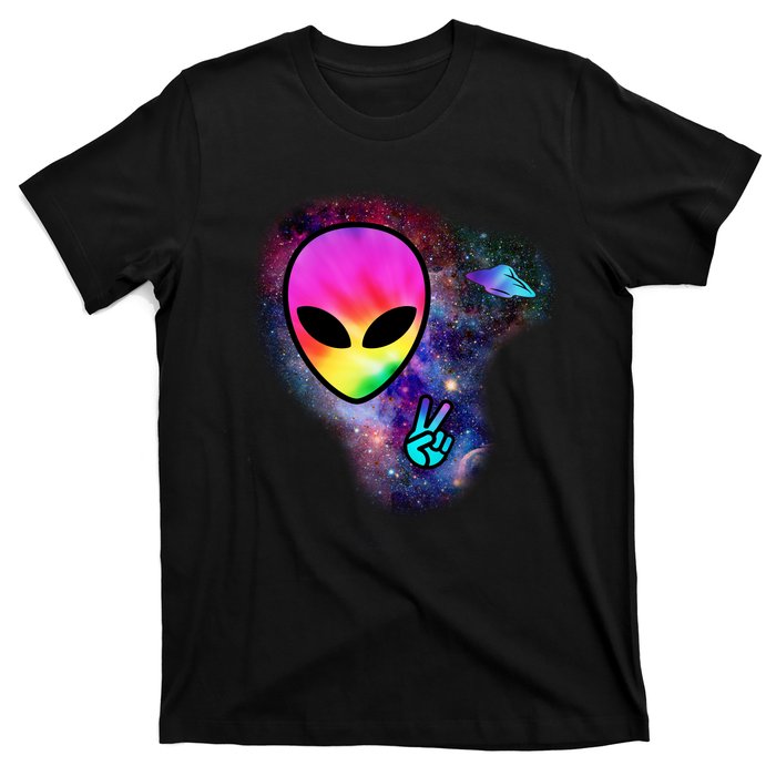 Alien Peace Space Ship T-Shirt