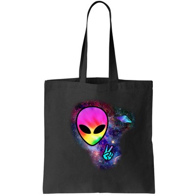 Alien Peace Space Ship Bag