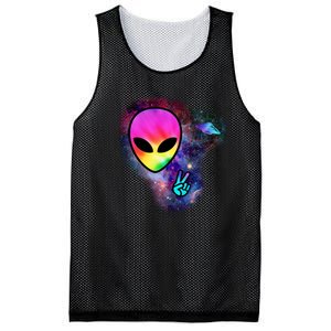 Alien Peace Space Ship Mesh Reversible Basketball Jersey Tank