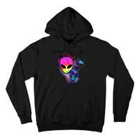 Alien Peace Space Ship Tall Hoodie