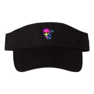 Alien Peace Space Ship Valucap Bio-Washed Visor