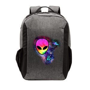 Alien Peace Space Ship Vector Backpack