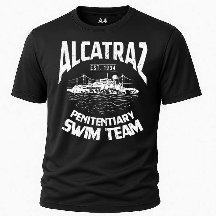 Alcatraz Penitentiary Swim Team Cooling Performance Crew T-Shirt