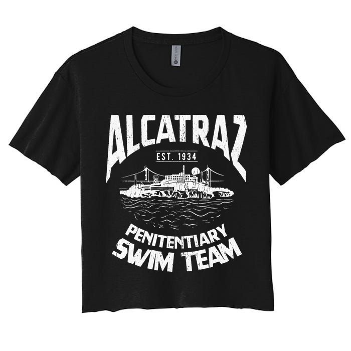 Alcatraz Penitentiary Swim Team Women's Crop Top Tee