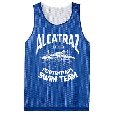 Alcatraz Penitentiary Swim Team Mesh Reversible Basketball Jersey Tank