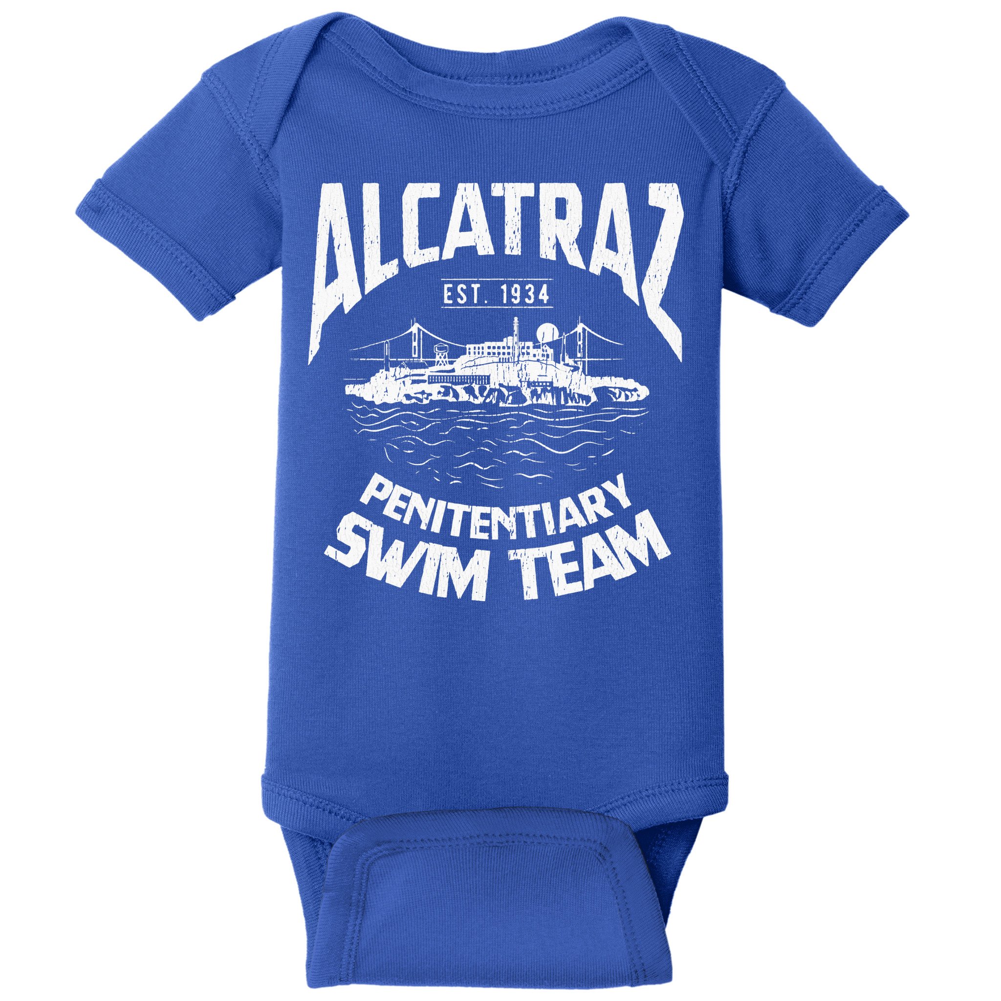 Alcatraz Penitentiary Swim Team Baby Bodysuit