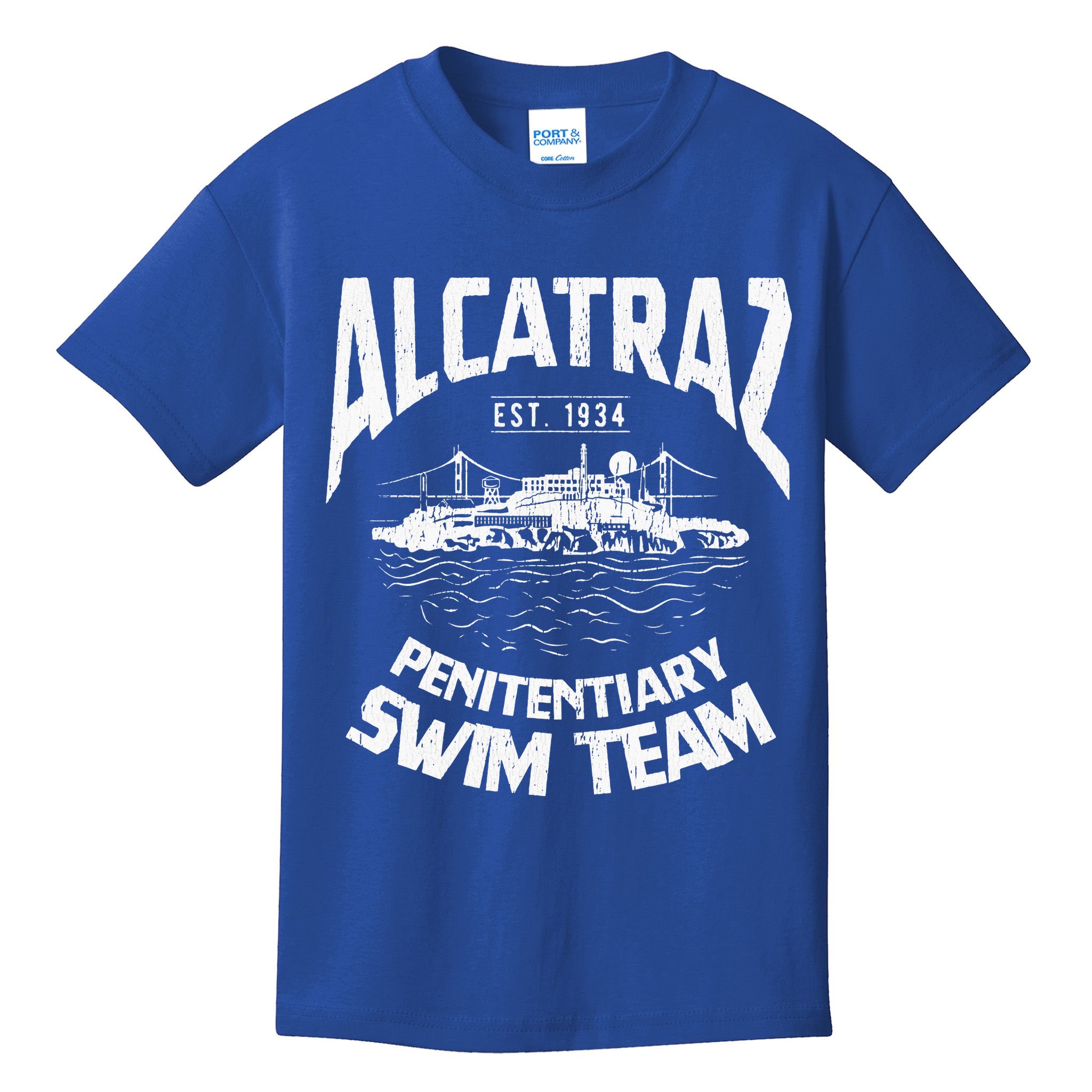 Alcatraz Penitentiary Swim Team Kids T-Shirt