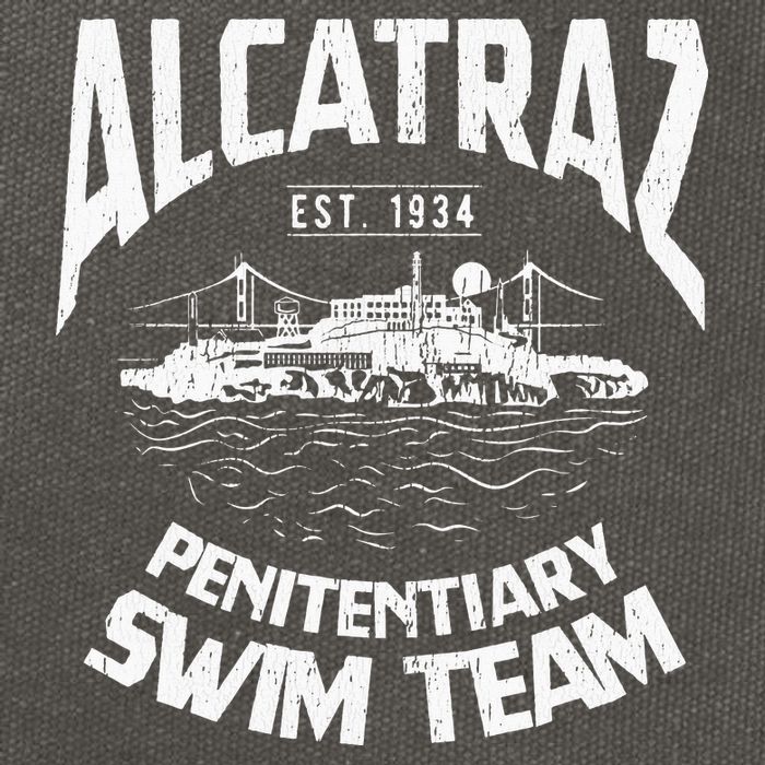 Alcatraz Penitentiary Swim Team Cotton Canvas Backpack