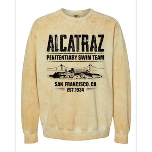 Alcatraz Penitentiary Swim Team Colorblast Crewneck Sweatshirt