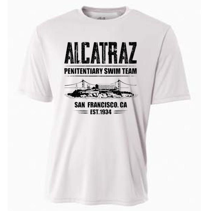 Alcatraz Penitentiary Swim Team Cooling Performance Crew T-Shirt