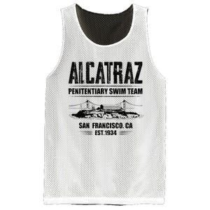 Alcatraz Penitentiary Swim Team Mesh Reversible Basketball Jersey Tank