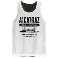 Alcatraz Penitentiary Swim Team Mesh Reversible Basketball Jersey Tank