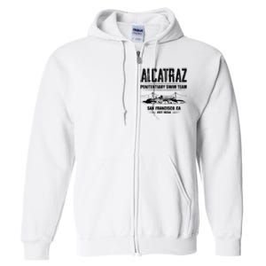 Alcatraz Penitentiary Swim Team Full Zip Hoodie