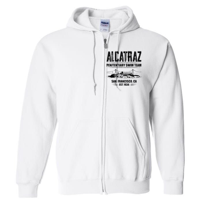 Alcatraz Penitentiary Swim Team Full Zip Hoodie