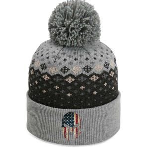 American Pride Spartan Helmet Usa Flag Gift The Baniff Cuffed Pom Beanie