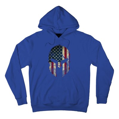 American Pride Spartan Helmet Usa Flag Gift Hoodie